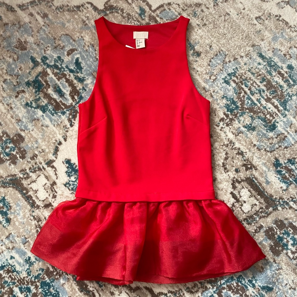 2/$20 H&M Peplum Tank Top NWT